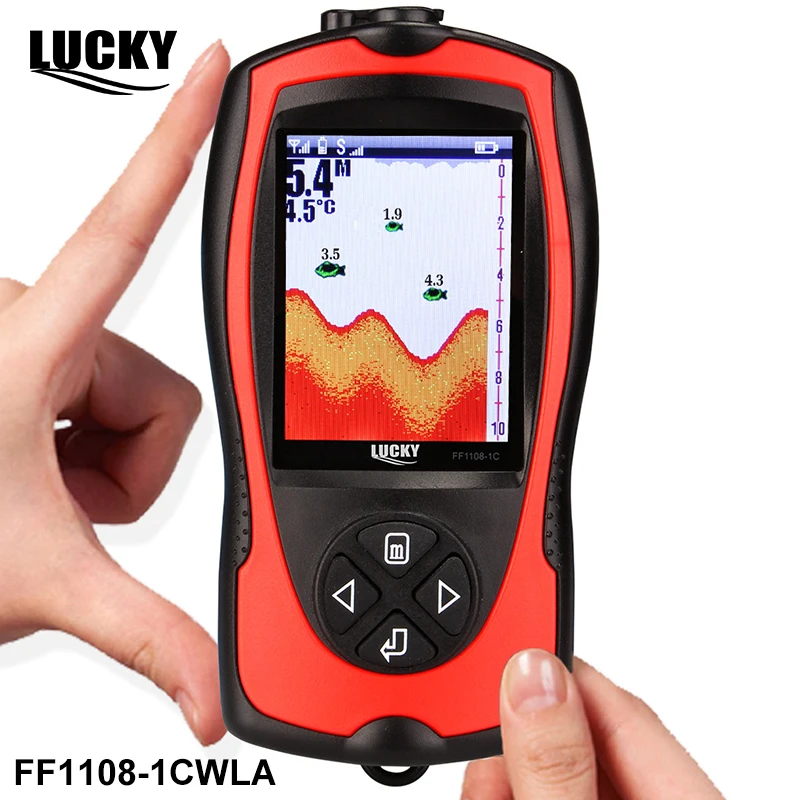 LUCKY FF1108 1CWLA перезаряжаемый беспроводной эхолот для рыбалки глубина воды до 45 м