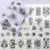 WUF 1 Sheets 2021 DIY Designer Water Transfer Tips Nail Art Pink Rose Flower Sticker Наклейки Женщины Красота Свадебные Ногти
