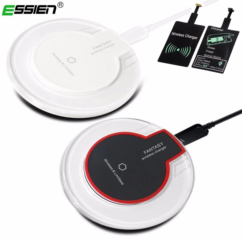 

Essien Wireless Charger Fast Charging Pad Led Adapter For iPhone X 7 8 Plus Samsung S9 Xiaomi Redmi Note 7 Qi Wireless Charger