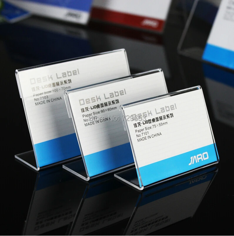 Free Shipping Clear Acrylic Price Tag Advertisement Display Stand Sign