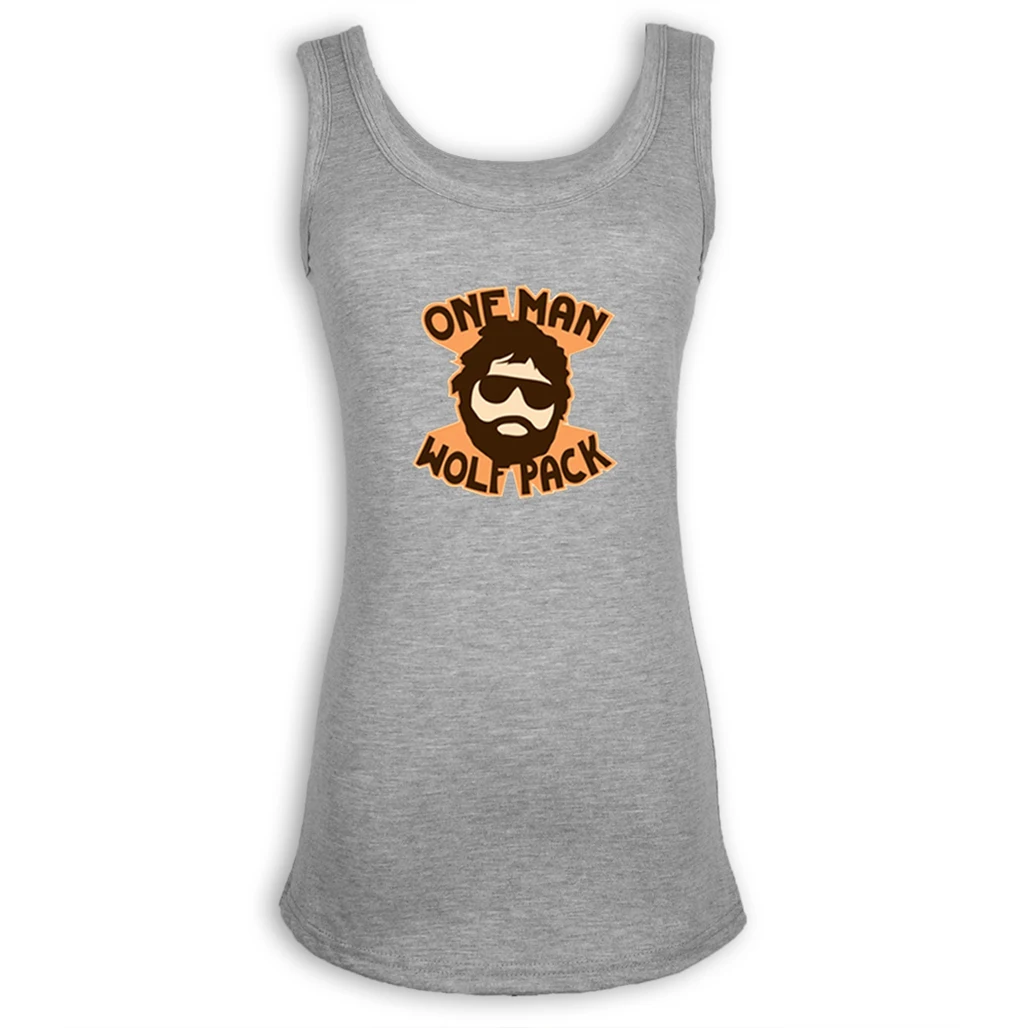 Топ женский хлопковый с круглым вырезом и принтом волка|sleeveless t-shirt|summer top womenfashion |