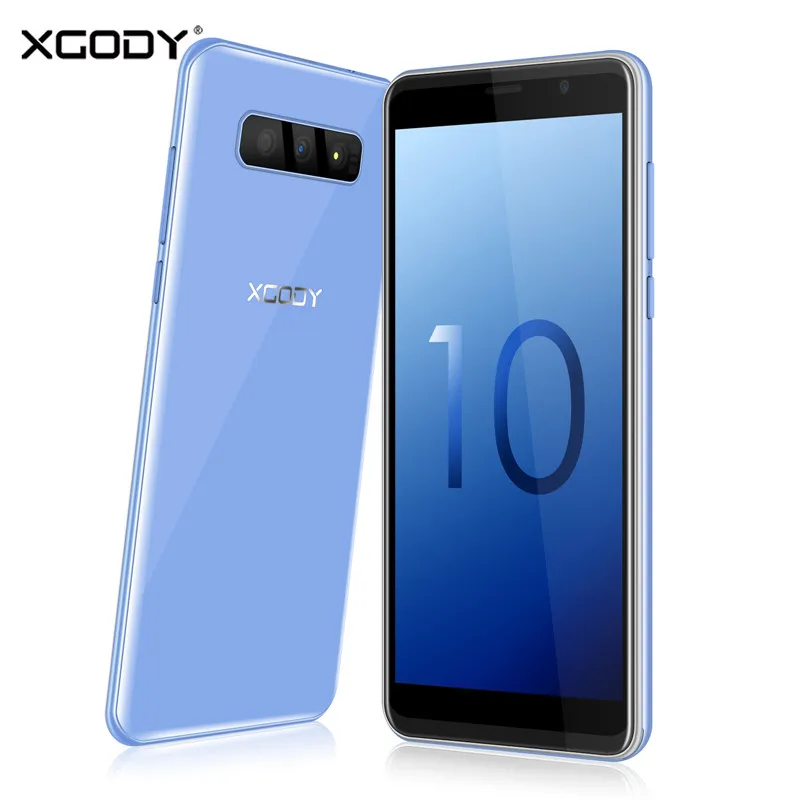 XGODY S10 5.5 بوصة 3G الهاتف الذكي 18:9 RAM 2 GB ROM 16 GB MT6580 رباعية النواة كاميرا مزدوجة المحمول الهاتف الروبوت 8.1