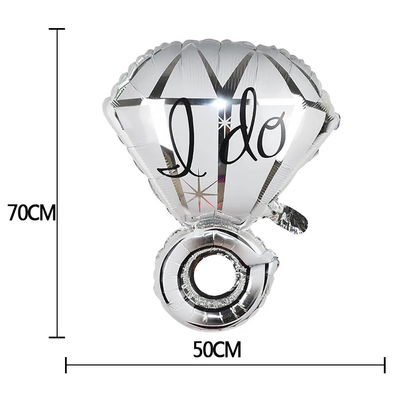 1 шт., АЛМАЗНОЕ КОЛЬЦО, фольгированные шары, Любовное письмо, надувной шар, украшение для свадебной вечеринки, гелиевый воздух, шары, товары для Дня Святого Валентина