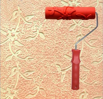 

Novelty households wall printing mould embossed roller for wall decoration 7 inch rubber roller no .118