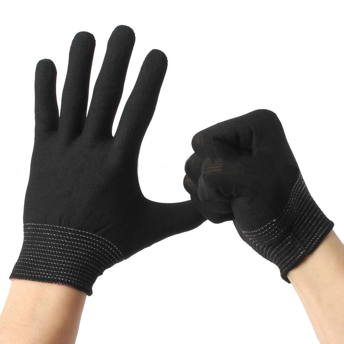 2/4/10 Pairs Antistatic Gloves ESD PC Electronic Nylon Knit Working Safety Grip PU palm coated electronic Anti-static Gloves