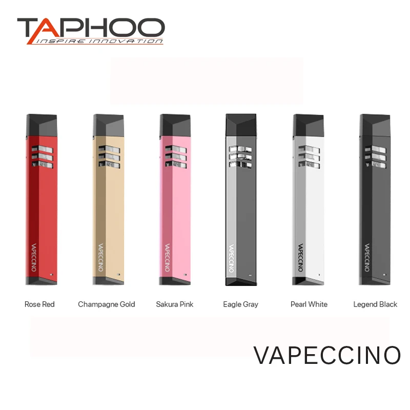 Taphoo VAPECCINO Pod System Cartridge Kit защита от протекания 410 мАч встроенный аккумулятор