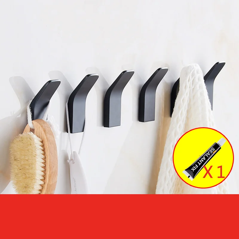 

Adhesive Suction Cup Black Robe Keys Coat Hooks Clothes Towel Hat Hook Bathroom Wall Mount Hanger Hardware Cloth Clothes Hook