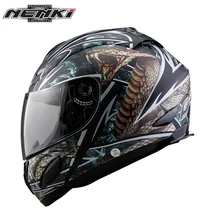 NENKI мотоциклетный шлем в горошек, шлем для мотокросса, шлем для мотокросса, мотоциклетный гоночный шлем с прозрачными линзами, защитный мотоциклетный шлем