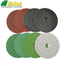 

DIATOOL 8pcs/set Professional Premium diamond quality polishing pads for marble & granite Diameter 100mm sanding discs