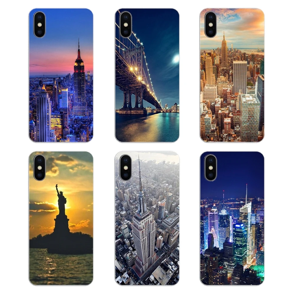For Huawei Honor 8 8C 8X 9 10 7A 7C Mate 20 Lite Pro P Smart Plus TPU Bag Case I Love New York City NYC USA Statue Of Liberty |