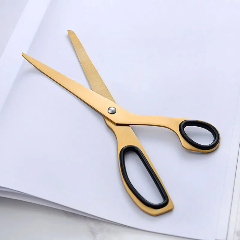 

8" minimalist Golden scissors Home Furnishing soft decoration decoration props Office Supplies DIY Sewing Tools accessories
