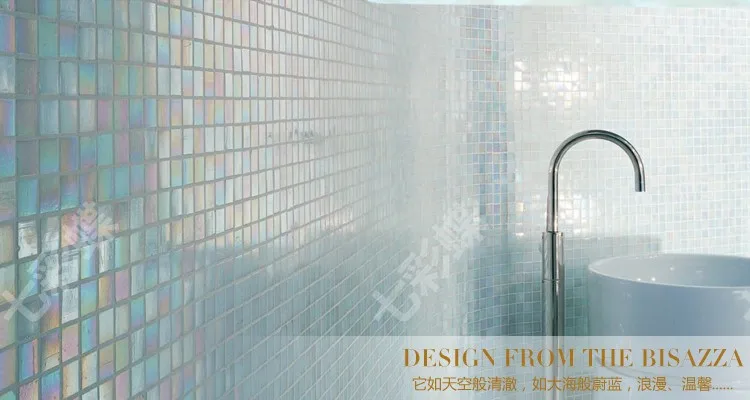 Us 159 99 Free Shipping Glimmer Rainbow Iridescent White Gl Mosaic Tile For Backsplash Kitchen Wall Sticker Bathroom Floor In Us 159 99 Free Shipping Glimmer Rainbow Iridescent White Gl Mosaic Tile For Backsplash Kitchen Wall Sticker Bathroom Floor In