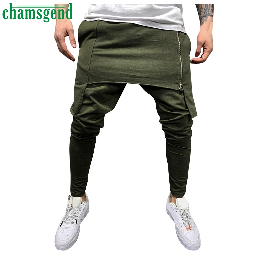 

CHAMSGEND Pants Men Trousers Joggers Trouser man Zipper Double Layer Overalls Pant Casual Pocket Sport Pants Pantalon Hombre #4