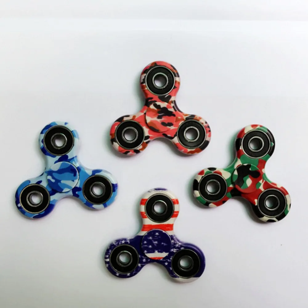 

4040 New Creative Fidget Spinner Desk Anti Stress Finger camouflage Spin EDC Sensory Toy Gift for Kid Widget Focus Toys