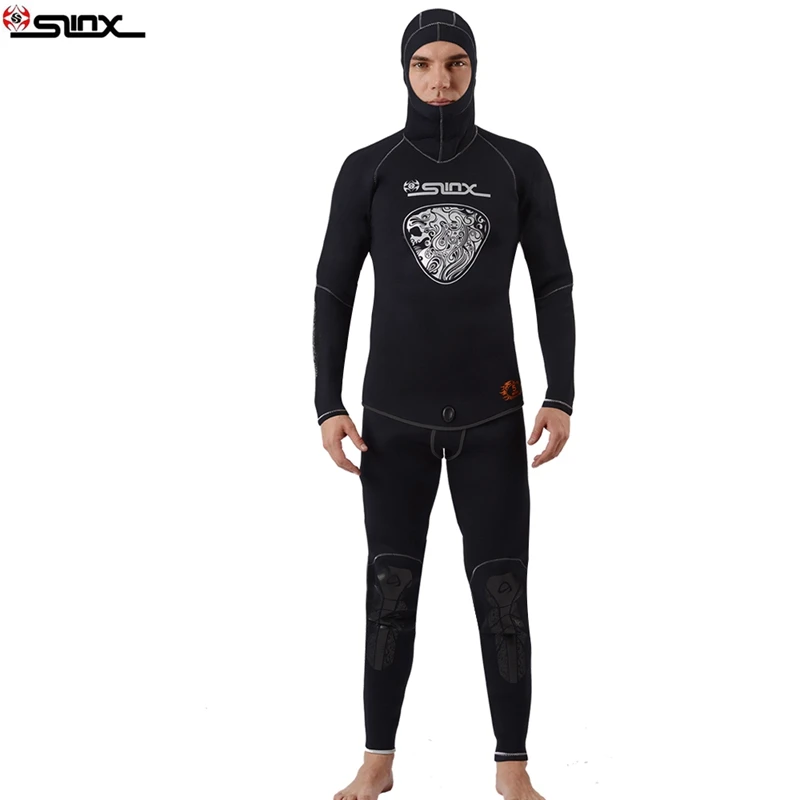Buy slinx men's 5mm diving wetsuits hooded wetsuit