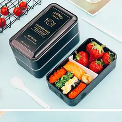 Портативный изолированный Ланч-бокс Bento термальный контейнер для хранения продуктов с отсеками Microwavable скандинавский японский стиль