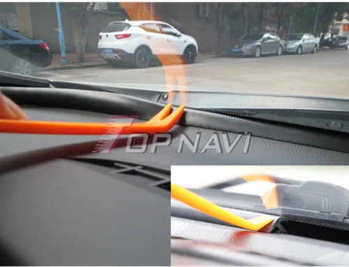 Rubber 1.6m Soundproof Dustproof Sealing Strip for Auto Car Dashboard Windshield 5