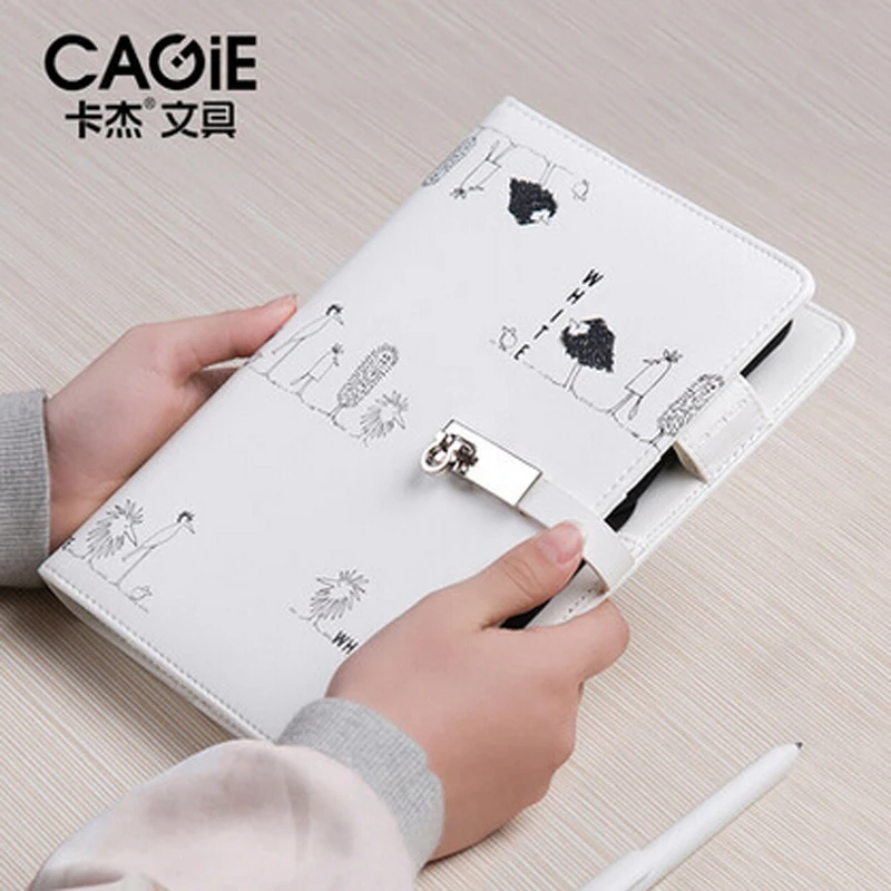 CAGIE Cute Travelers Notebook Refill a5 Binder Personal Diary Spiral Filofax a6 Planner Dividers Leather Organizer Agenda