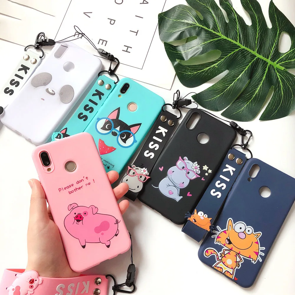 

A30 for Samsung Galaxy A10 A20 A30 Case A50 A60 Cartoon Lanyard Silicone Cover for Samsung A10 A20 A30 A40 A40S A50 A60 A70 Case