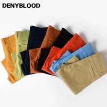 Denyblood джинсы мужские шорты Regular Fit стрейч хлопковые шорты чиносы Лето Повседневные бермуды Homme мужские s капри размер 28-38 922