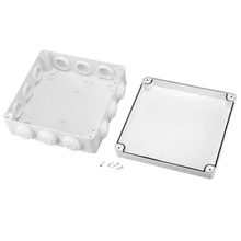 Uxcell 1 шт. 262x184x95 мм Водонепроницаемые клеммы соединительные коробки 200x200x75 мм электронные пластиковые DIY Распределительная коробка корпус
