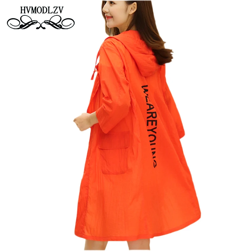 

Summer Sunscreen Woman Jacket 2017 Plus size Anti-UV Long Jacket Women Hooded Light Fashion Ladies Sunscreen Coat lj009