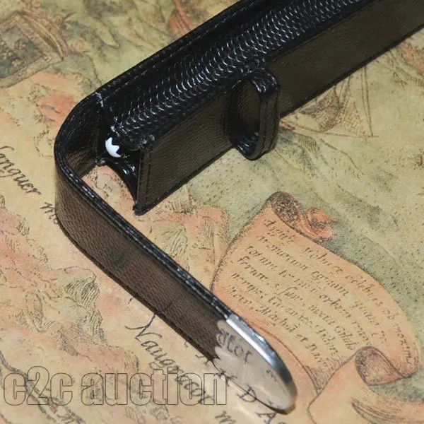 Самая популярная крокодиловая кожа изысканный узор pu кожаный чехол для ручки Черный подарочный чехол для ручки вмещает одну ручку