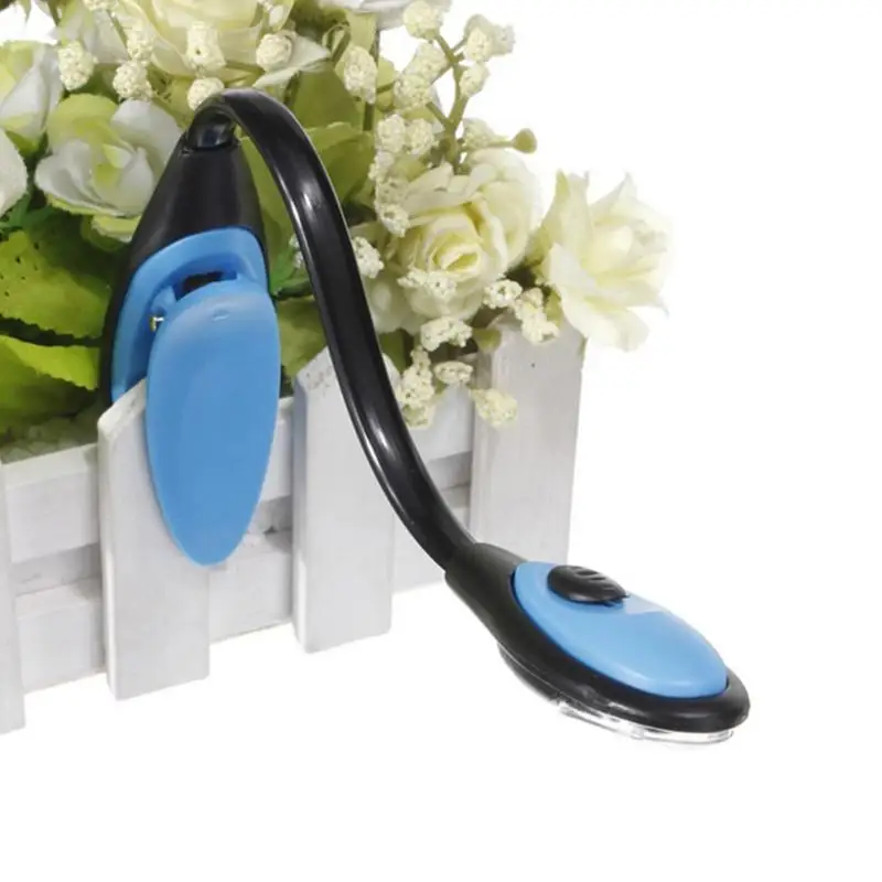 

High Quality Mini Flexible Clip On Bright Booklight Desk Light LED Travel Book Reading Lamp White Light