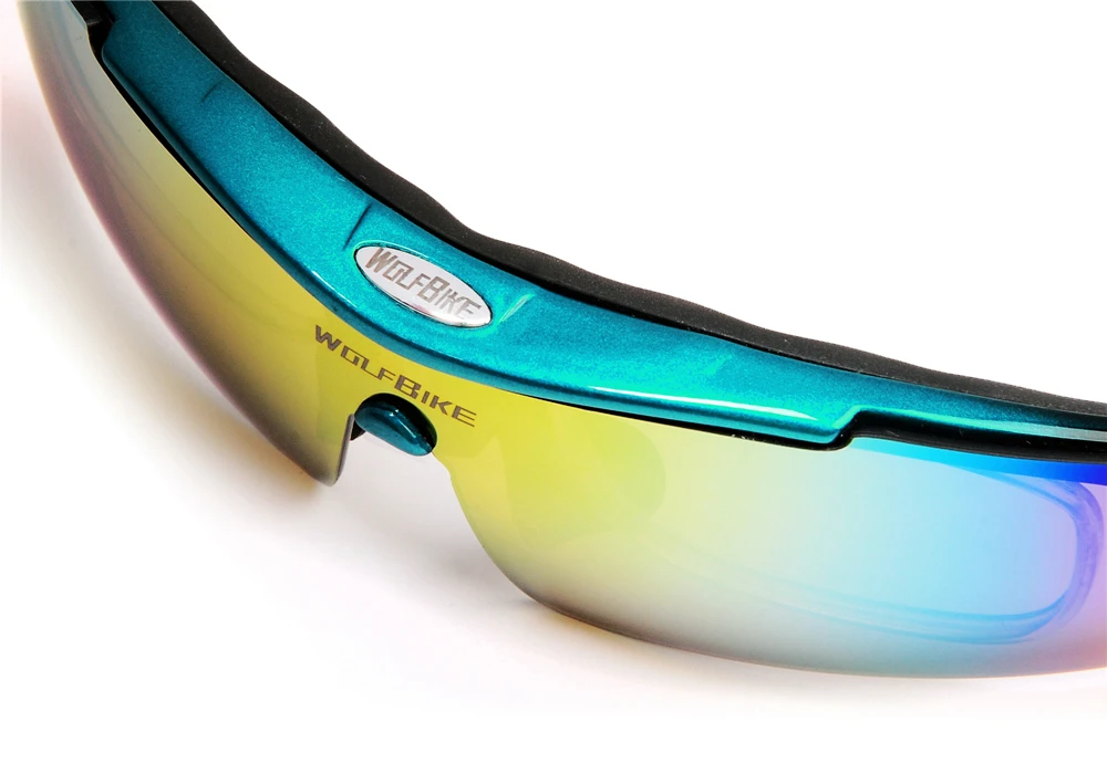WOLFBIKE Профессиональный Велоспорт MTB горный велосипед Рыбалка спортивные очки, солнцезащитные очки 5 объектива поляризованных Сменные