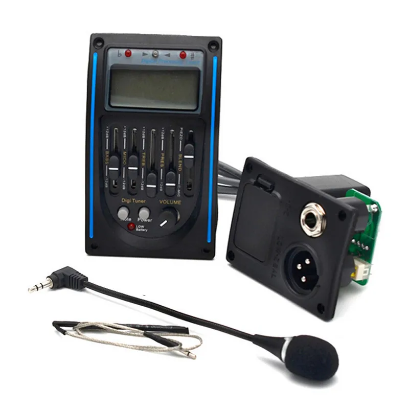 

Guitar Pickup Acoustic Guitar Preamp EQ Equalizer Piezo Pickup Amplifier