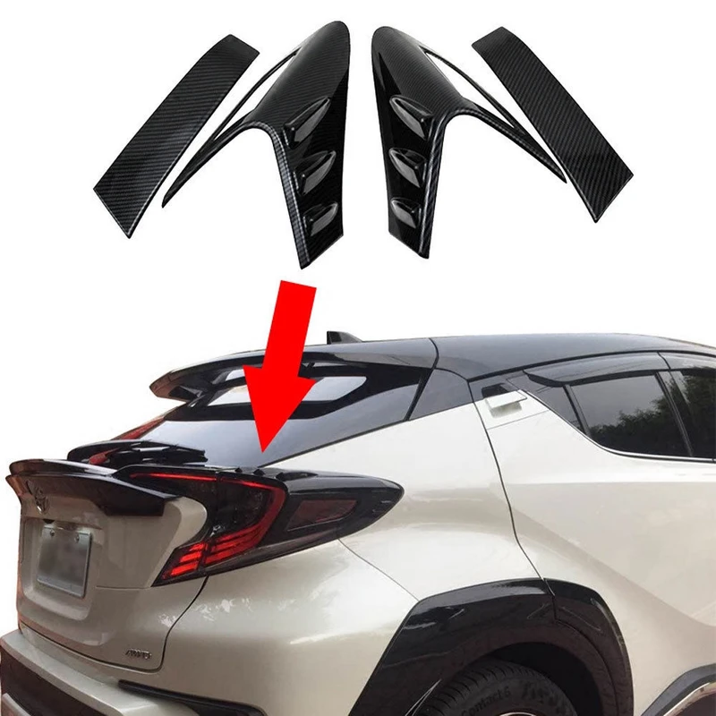 For Toyota CHR C-HR 2016 2017 2018 ABS Rear Light Lamp Cover Trim Tail Light Cover Frame Protector Sticker Car Styling Accessory