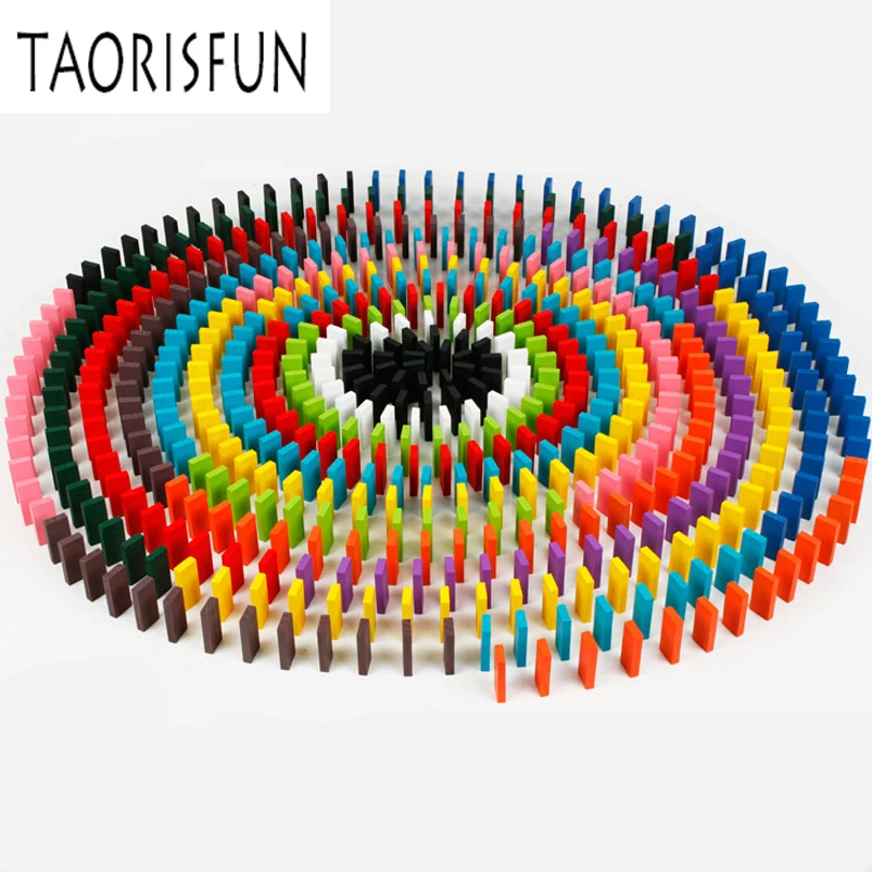 TAORISFUN 240 шт цветные деревянные детские игрушки домино Блоки Антистресс игра