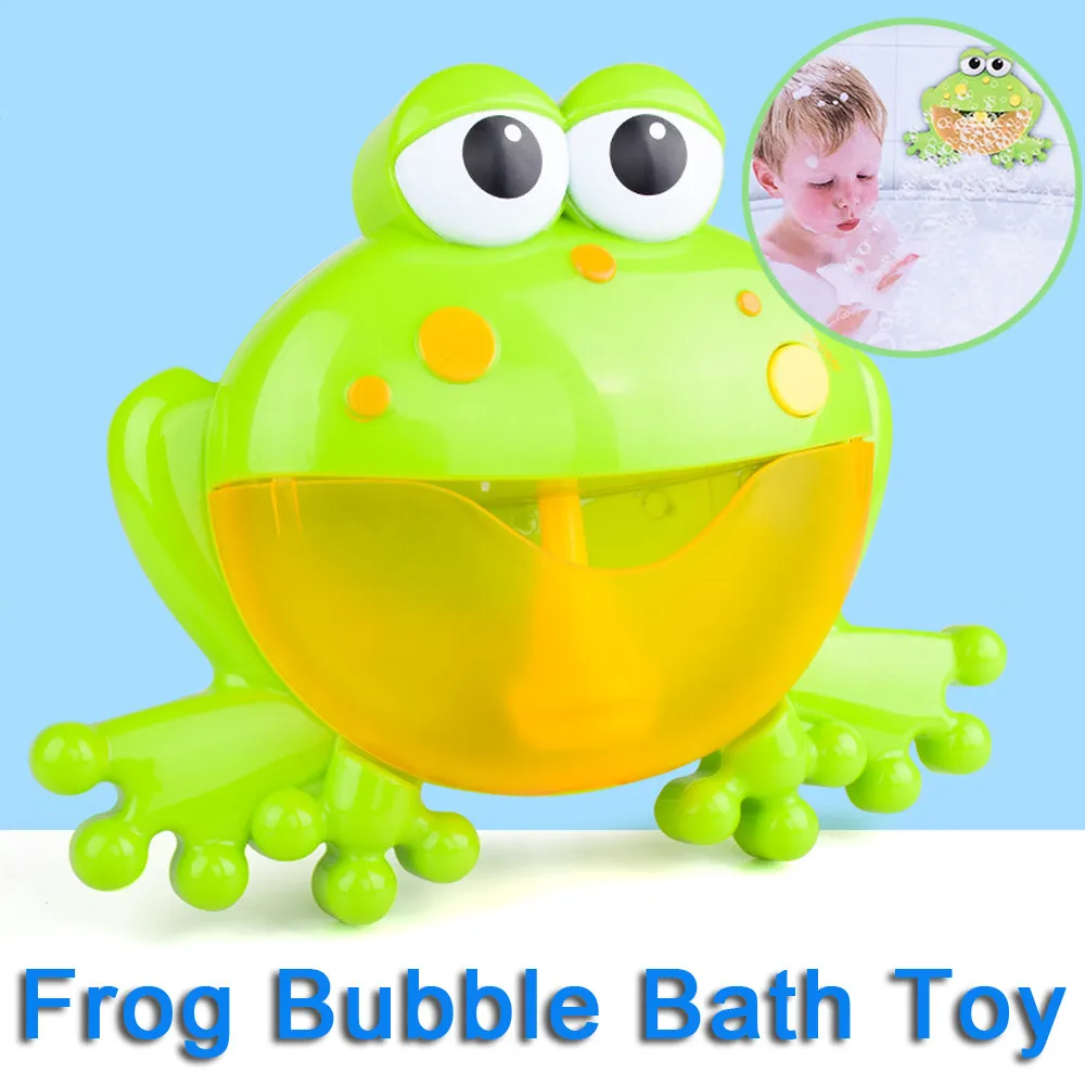 Детская игрушка для ванны, Пузырьковая машина, большая лягушка, автоматическая машина для изготовления пузырьков, музыкальная машина для пузырьков, мыльная машина для ванны, игрушки для детей