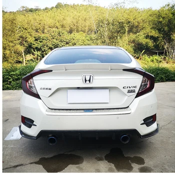 

R style ABS High Quality Auto Part Rear Trunk Spoiler fit for Honda Civic 4 Door 2016 2017 2018 Car Accessories