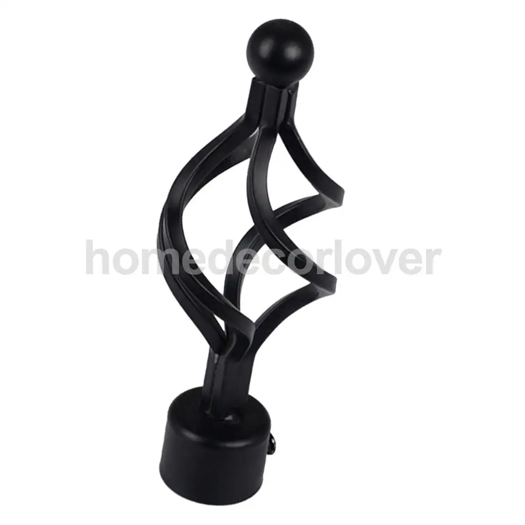 1 Piece Retro Curtain Pole Rod Finials Ends Heads 28mm