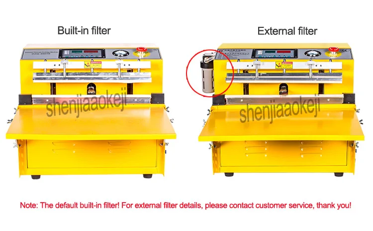 1 шт. домашняя вакуумная машина DZQ-400TE внешняя насосная вакуумная упаковочная машина Коммерческая Автоматическая пищевая герметизация