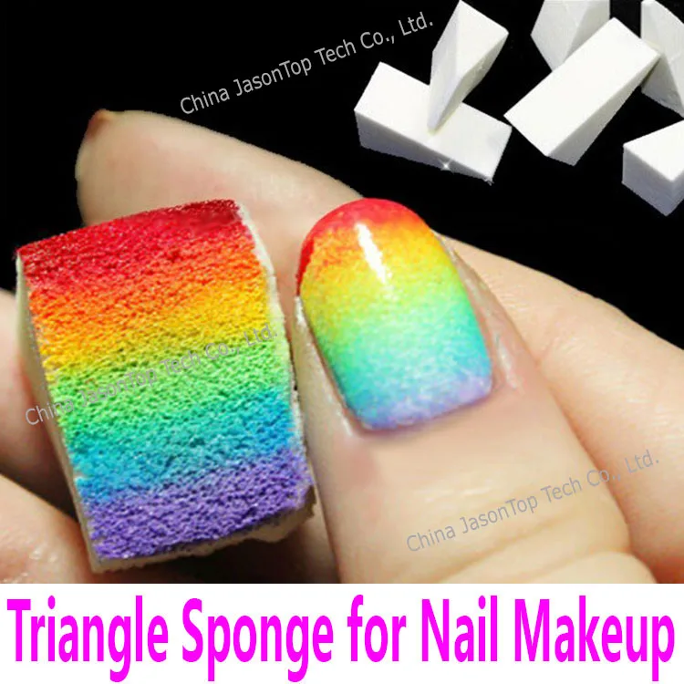 

12pcs Gradient Color Ramp Sponge Nail Art Sponge Nail Makeup Sponge Cosmetic Triangle Sponge Blooming Shading Facial Puffs Tools