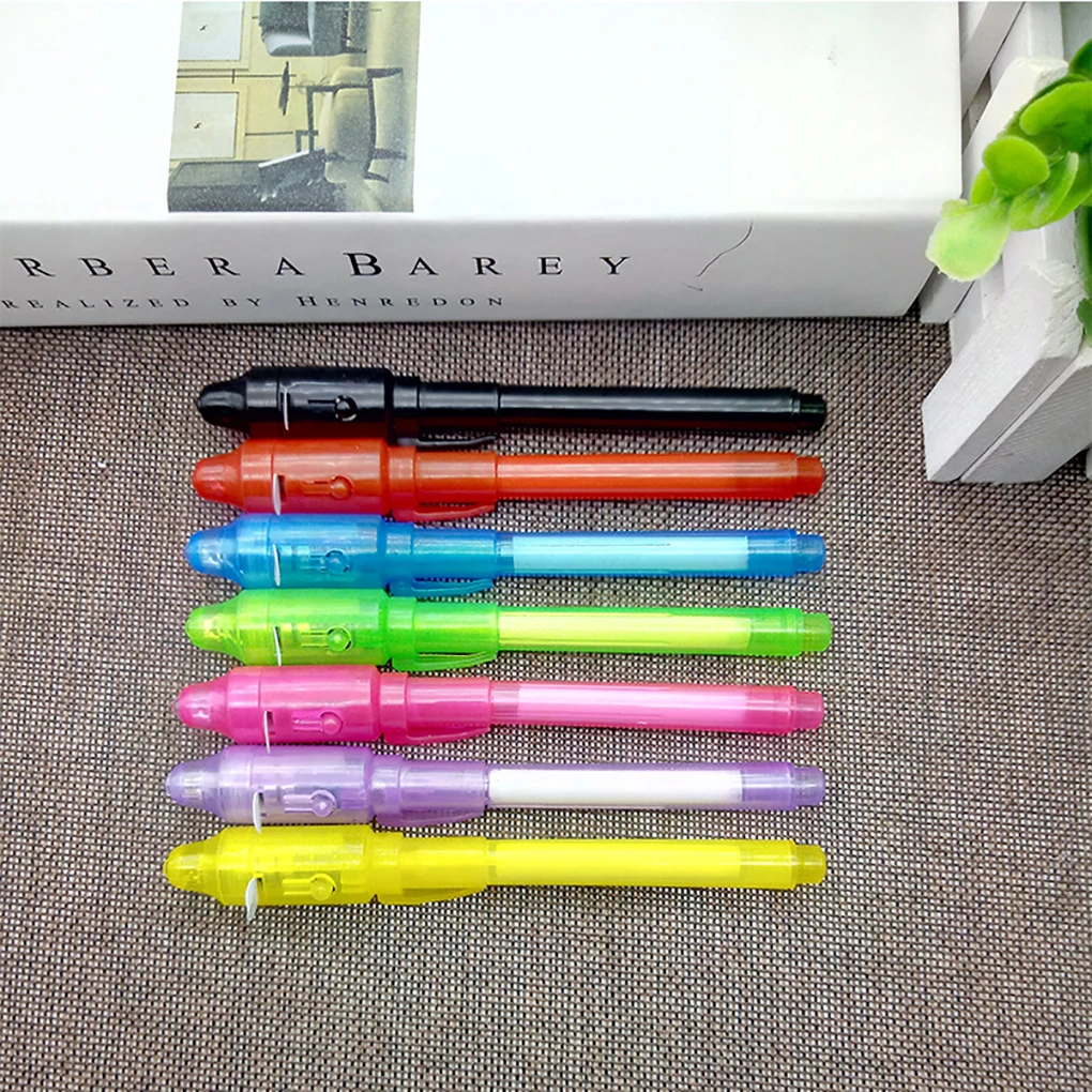 

2019 New Style Cute Solid Highlighter Marker Pen UV Light Invisible Ink Pen Kids Student Office School Gift Novelty Stationery