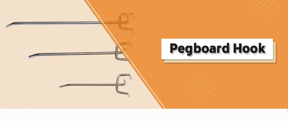 5 шт. металлические крючки для Pegboard 25 мм/32 мм отверстие шаг Pegboard дисплей крючок магазин супермаркет вешалка дисплей Pegboard крюк