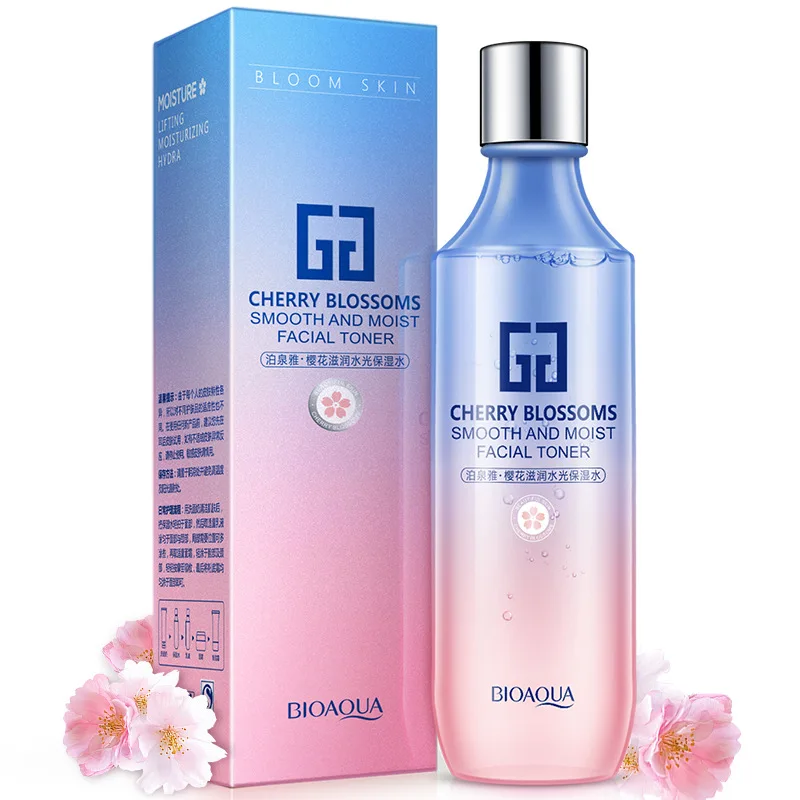 

BIOAQUA Cherry Blossoms Smooth And Moist Facial Toner Moisturizing Water Moisturizer Lotion Astringent