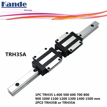 

Precision rail 2PCS TRH35 Linear guide + 4PCS TRH35AL Flange Block L 900mm for CNC