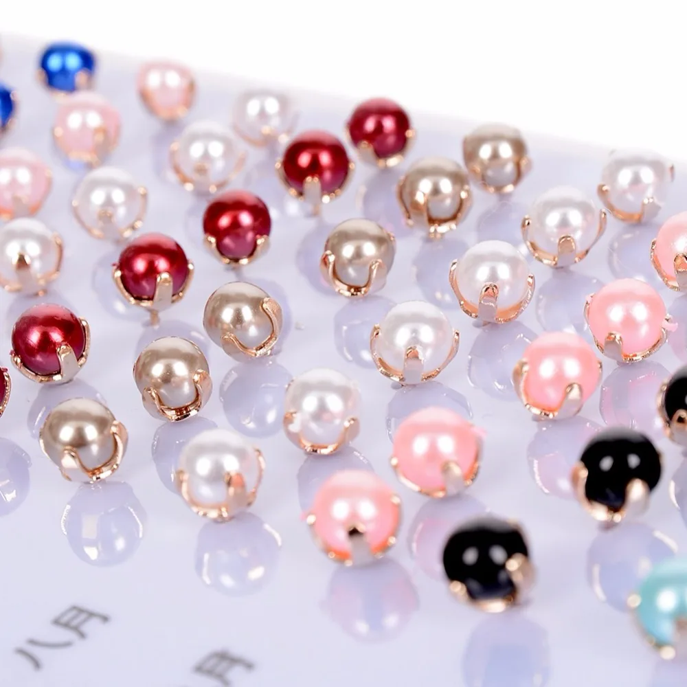 32 Pairs Hypoallergenic Stud Earrings Set For Girls Teens Kids Stainless Steel Stud Earrings Set Vivid Colors And Multi-styles Cute Earring Jewelry