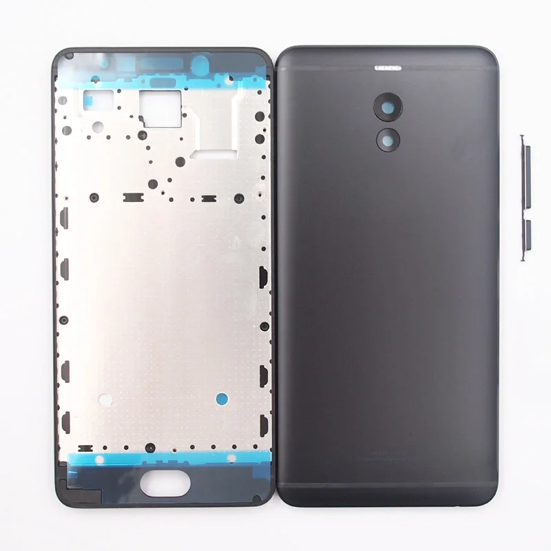 

BaanSam New LCD Front Frame Battery Back Cover For MEIZU M6 NOTE 5.5 Inch Housing Case With Power Volume Buttons