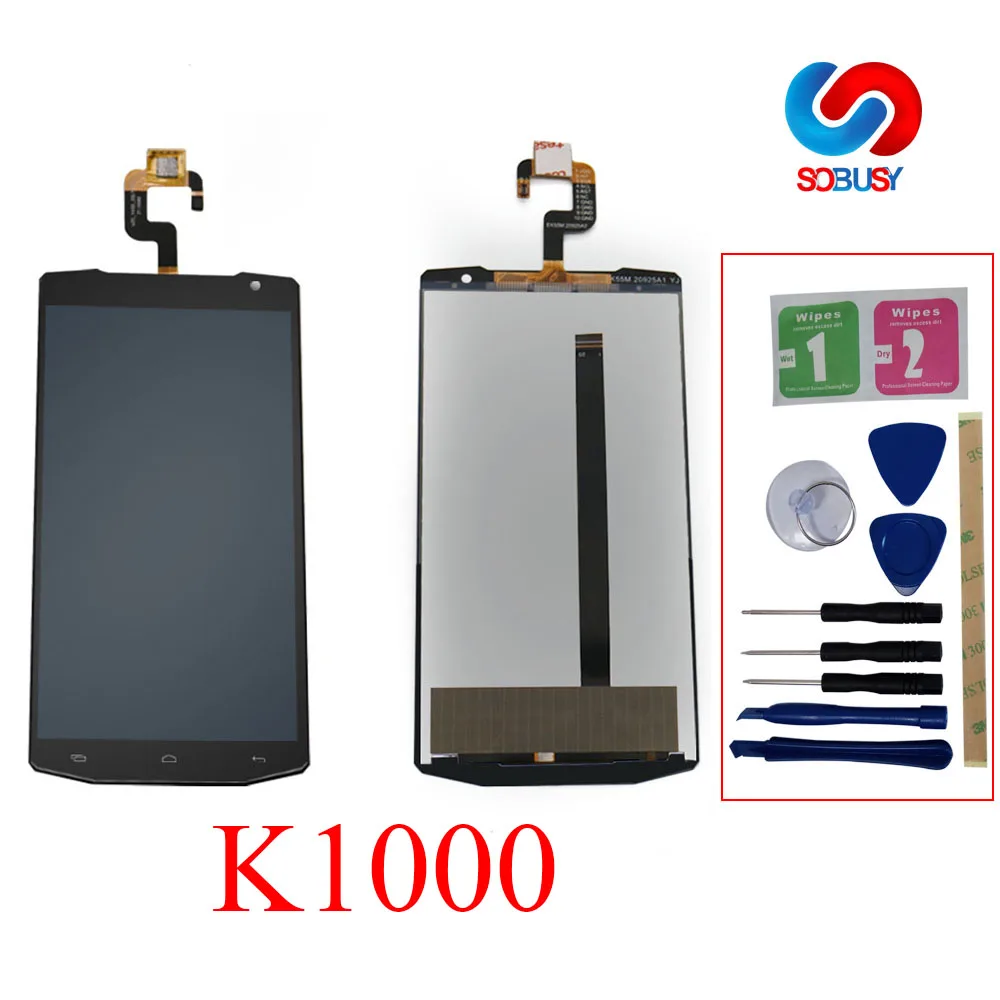 Оригинальный ЖК дисплей 5 дюйма для Oukitel K10000 + кодирующий преобразователь