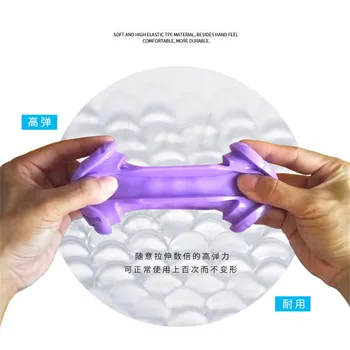 Through Dual Headed  Male Masturbator Cup Stretchy Penis Delay Massager Anal Vagina Real Pussy Adult Sex Toys For Men Erotic toy 4