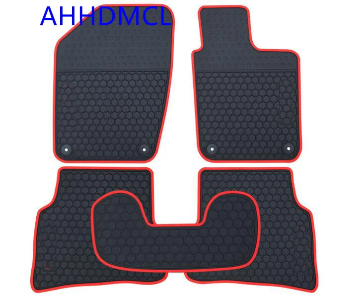 AHHDMCL Car Rubber Floor Mat Non Slip Mats Feet Rugs For Volkswagen Polo Right Hand Drivein