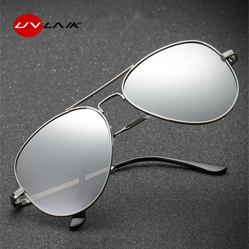 UVLAIK, металлические солнцезащитные очки, мужские ретро классические дизайнерские женские большие красные мужские и женские солнечные очки, солнцезащитные очки для вождения UV400