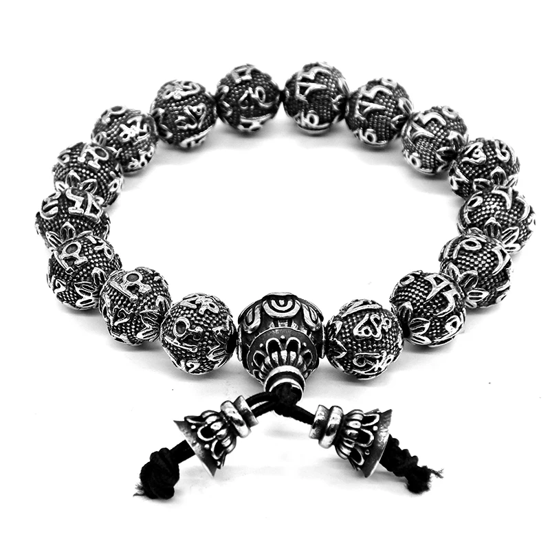 

AMUMIU Black Beads Natural Stones Skull Bracelet For Women Lava Stone Beads Men Bracelet Black Lava Beads Bracelet Pulser HZB141