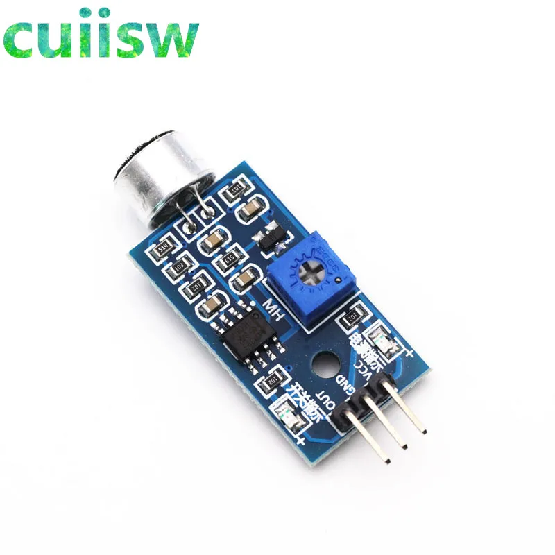 10 шт. датчик обнаружения звука модуль звуковой датчик умный автомобиль для arduino