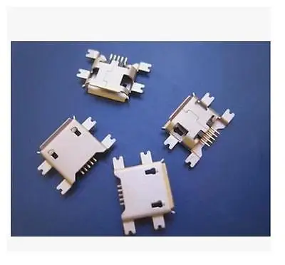 

10Pcs Micro USB Type B Female 5Pin Socket 4Legs SMT SMD Soldering Contor